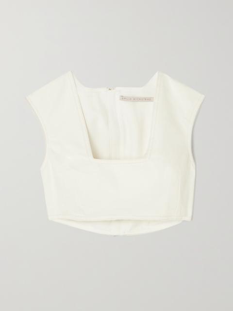 Saffa Cropped Denim Top