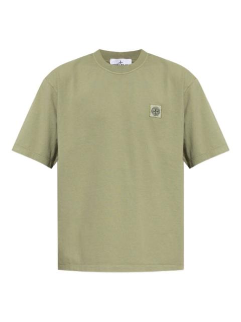 logo-patch cotton T-shirt