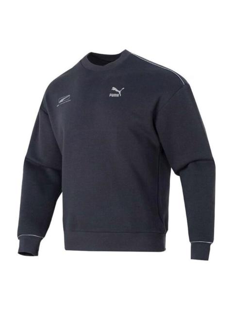 PUMA Casual Logo Printed Sweater 'Navy' 625075-17