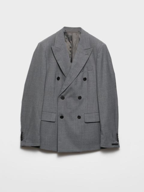 Double-breasted wool jacket