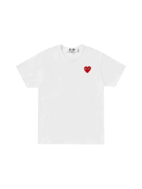 Comme des Garcons PLAY Rhinestone Heart P1T801 T-shirt White/Red