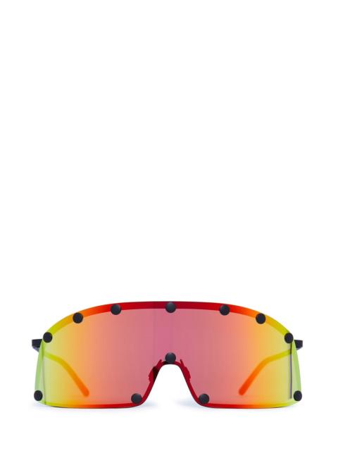 Shielding D-Frame Studded Stainless Steel Sunglasses