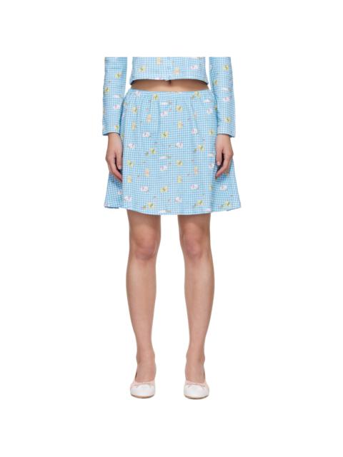 Blue Blip Miniskirt