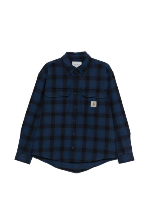 check flap-pocket shirt