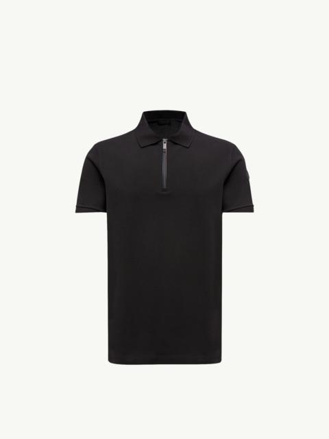 Logo Patch Cotton Piquet Polo Shirt
