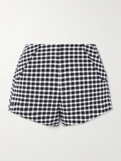Chiara Checked Cotton-blend Shorts
