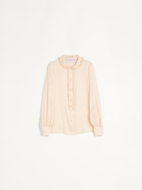 TOUTE LA V SILK JACQUARD SHIRT