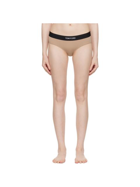 Beige Modal Signature Briefs