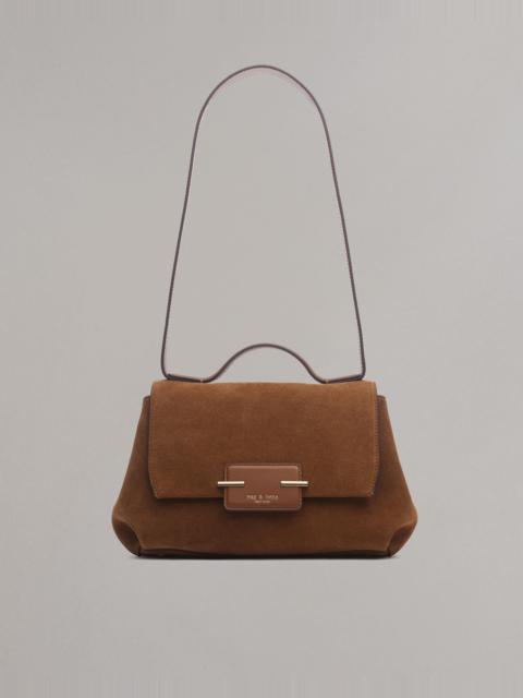 Realm Suede Top Handle Bag