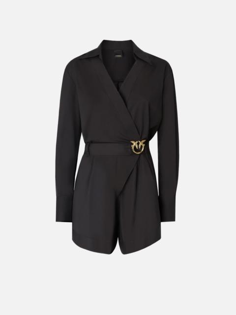 PLAYSUIT IN COTTON WITH LOVE BIRDS BELT