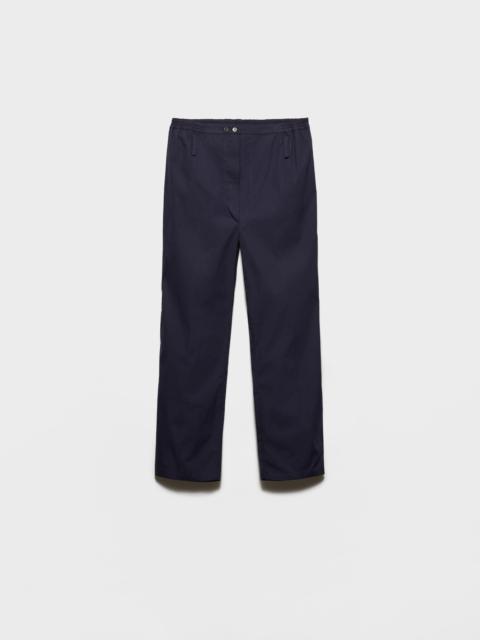 Cotton poplin pants