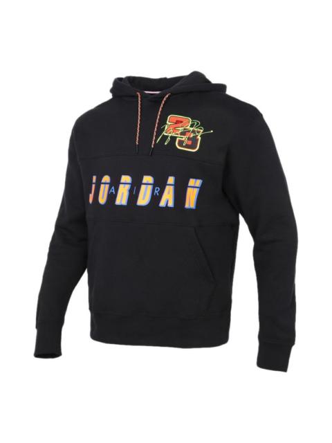 Air Jordan Logo Print Basketball Hoodies 'Black' CV2744-010