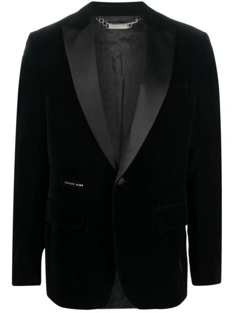 skull-detail dinner jacket