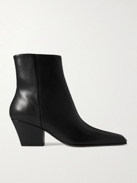 Jane leather ankle boots Black