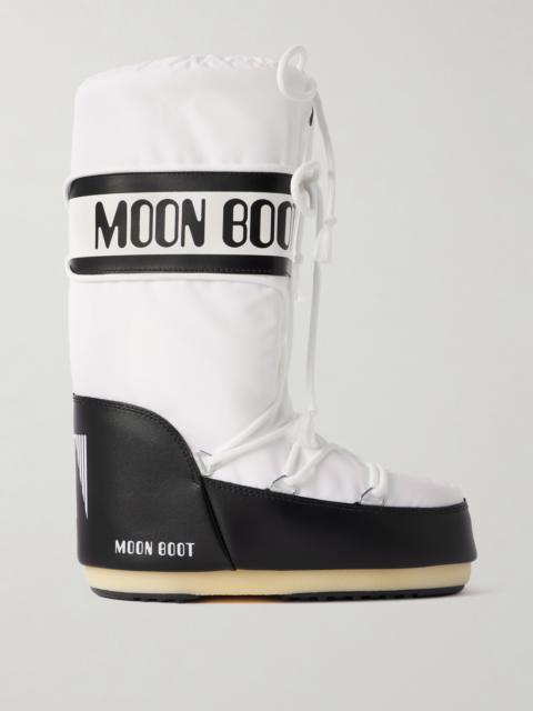 Icon Shell And Faux Leather Snow Boots