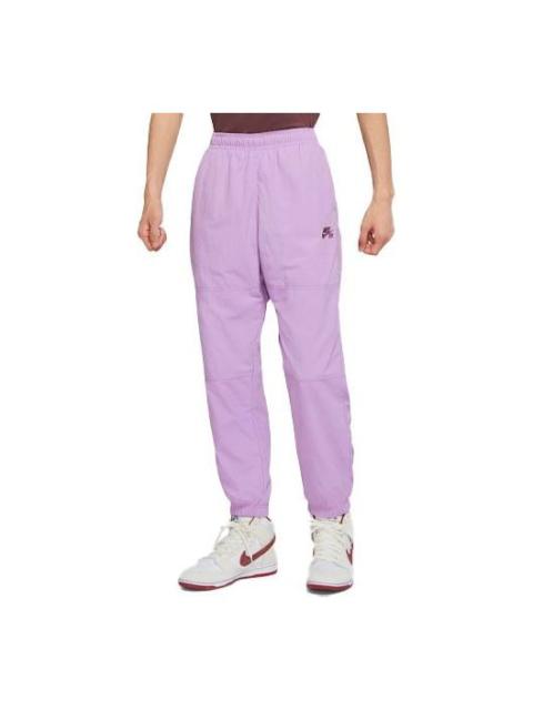 Men's Nike Logo Pattern Loose Bundle Feet Sports Pants/Trousers/Joggers Purple CW7716-589