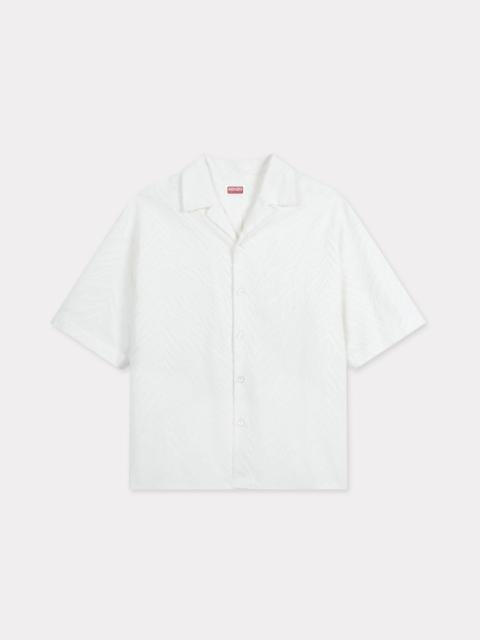 KENZO Tiger' hawaiian short sleeve shirt in cotton jacquard