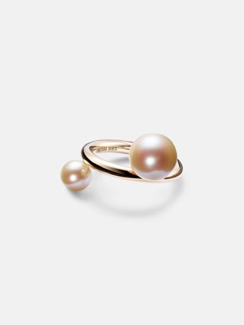 La Grace 14kt gold ring with pearls