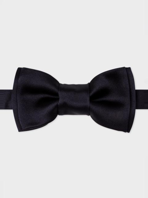 Navy Pre-Tied Silk Bow Tie