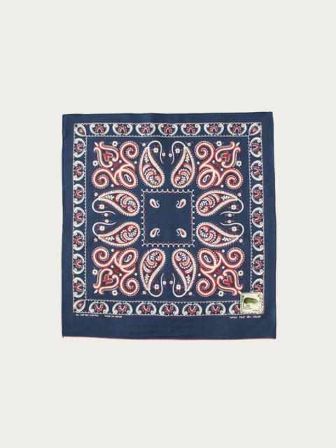 Fastcolor Selvedge Bandanna (SAMBO Paisely) 20x20 - Navy