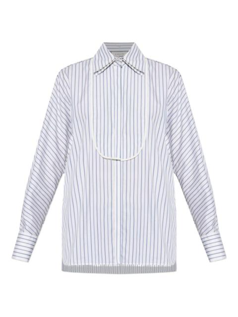 striped collared shirt