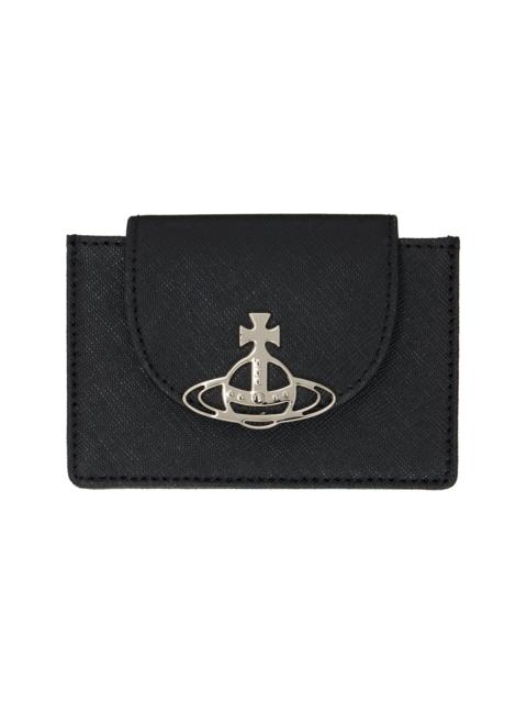 Black Flap Card Holder
