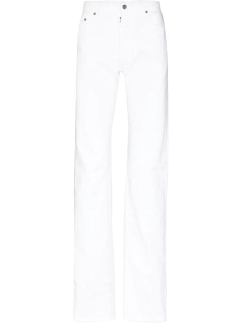 straight-leg cotton jeans
