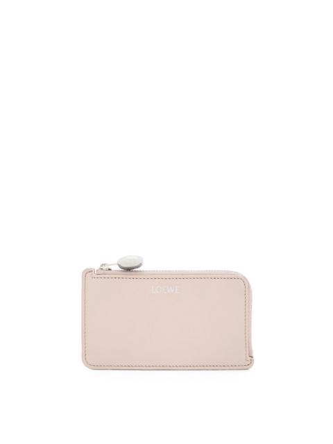 Pebble coin cardholder in shiny nappa calfskin