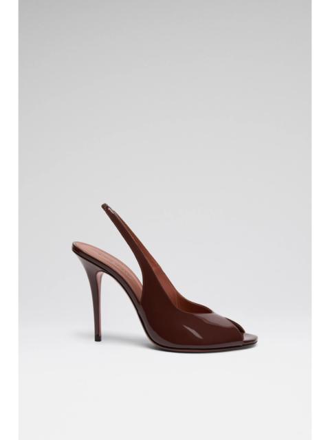 KRISTINA SLING 105 CHOCOLATE PATENT