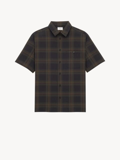 TARTAN SHIRT IN COTTON VOILE