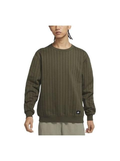 Nike Unisex SB Skateboard Round-neck Sweatshirt Green DH2637-325