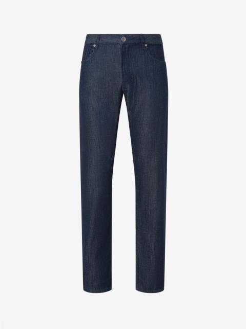 Navy blue 10 o.z. cotton jeans