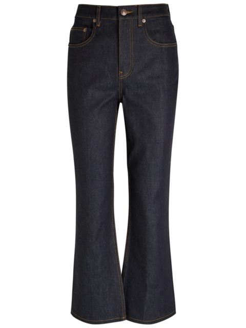 Tory Burch Cropped Flared-leg Jeans