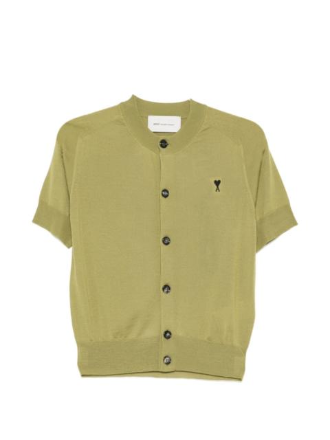 button short-sleeve cardigan