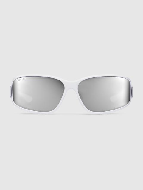 Rectangular frame sunglasses
