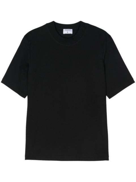 mock-neck T-shirt