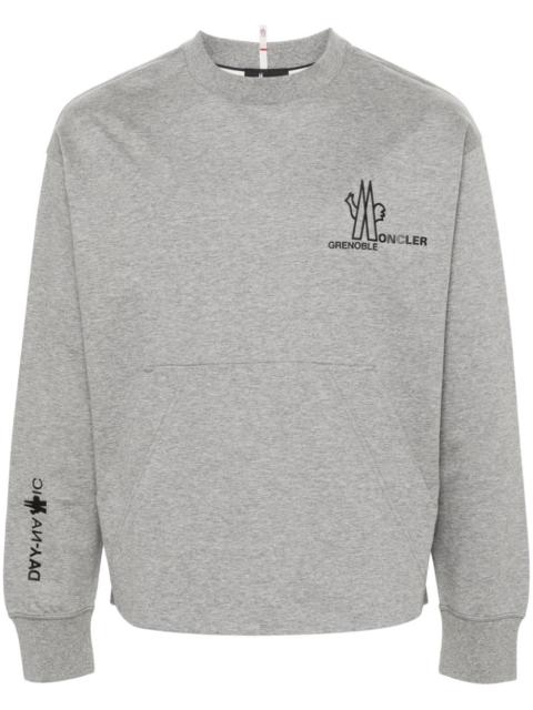 logo-appliquÃ© cotton sweatshirt