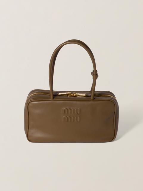Beau leather top-handle bag