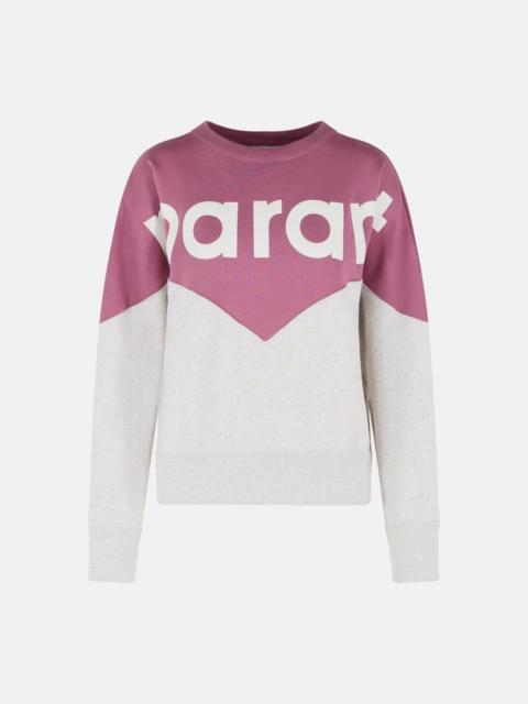 'HOUSTON' COTTON SWEATSHIRT WITH 'MILLYNY' 'MAUVE MIST' LOGO