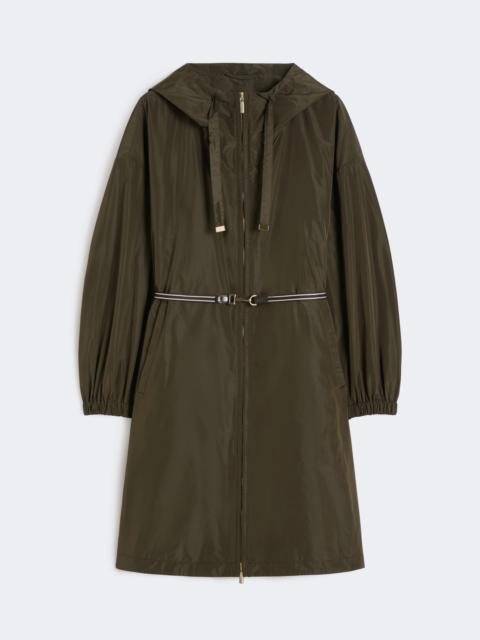 Water-repellent taffeta parka - GREEN