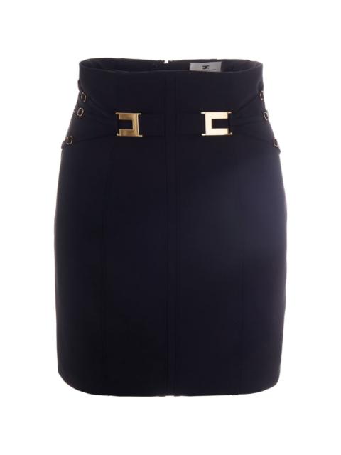 buckle-detail skirt