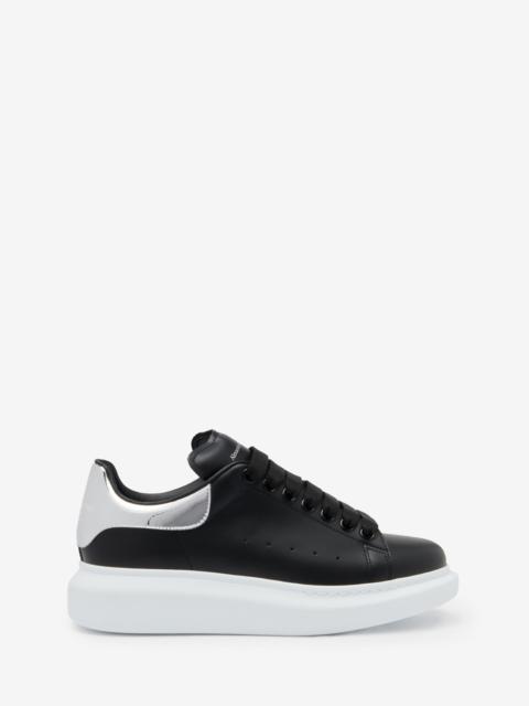 Women's Oversized Sneaker in Black/silver