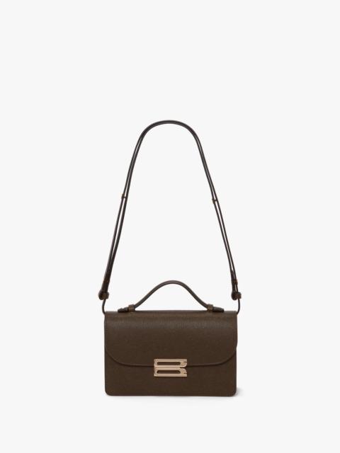 Mini Dorian Bag In Khaki Grained Leather