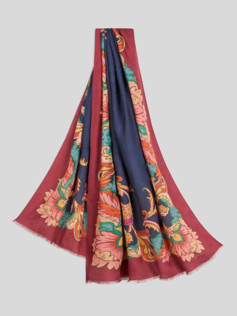 FLORAL JACQUARD SCARF