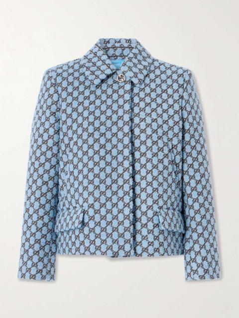 Jacquard-knit bouclé jacket