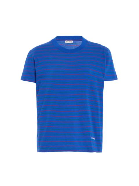 Kenzie Striped Cotton T-Shirt blue