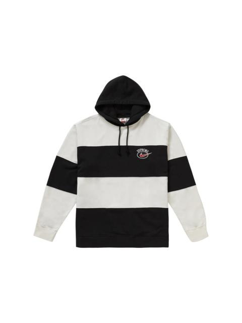 Supreme Nike Stripe Hooded Sweatshirt Black