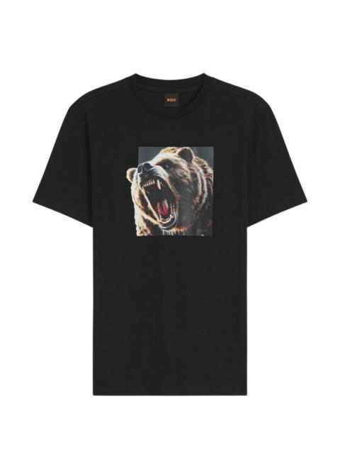 Dobermann bear-print T-shirt