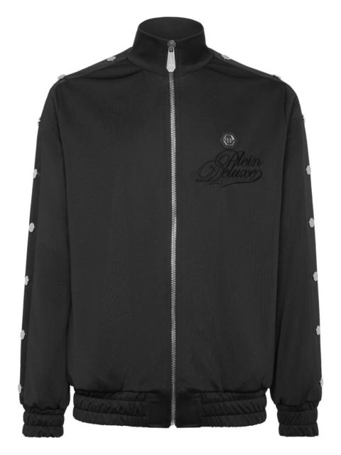 button-detail track jacket