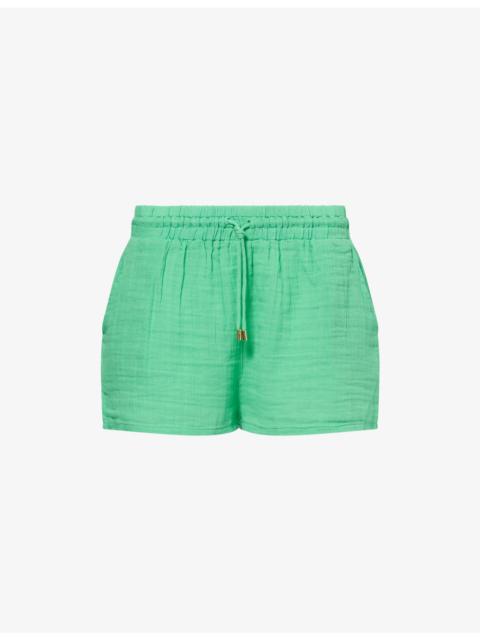 Abbie Relaxed-Fit Cotton Shorts